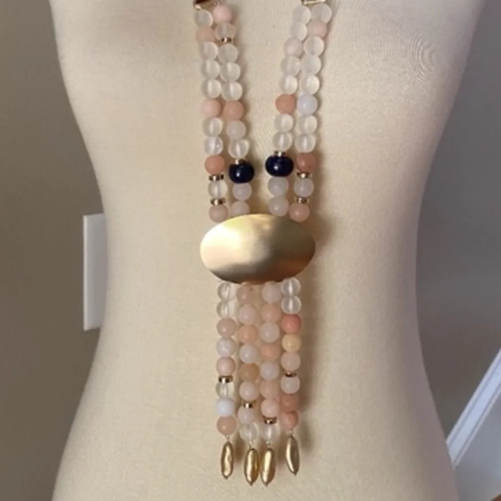 Anthropologie Glass Bead Necklace